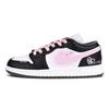 Air Jordan 1 Износостойкие Низкие Баскетбольные Кроссовки Женские Черно-Розовые 553560-152(Команда1503-)
