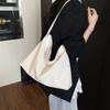 Вязаная сумка большой вместимости женская 2025 новая высококлассная универсальная сумка через плечо модная сумка-тоут сумка-ведро