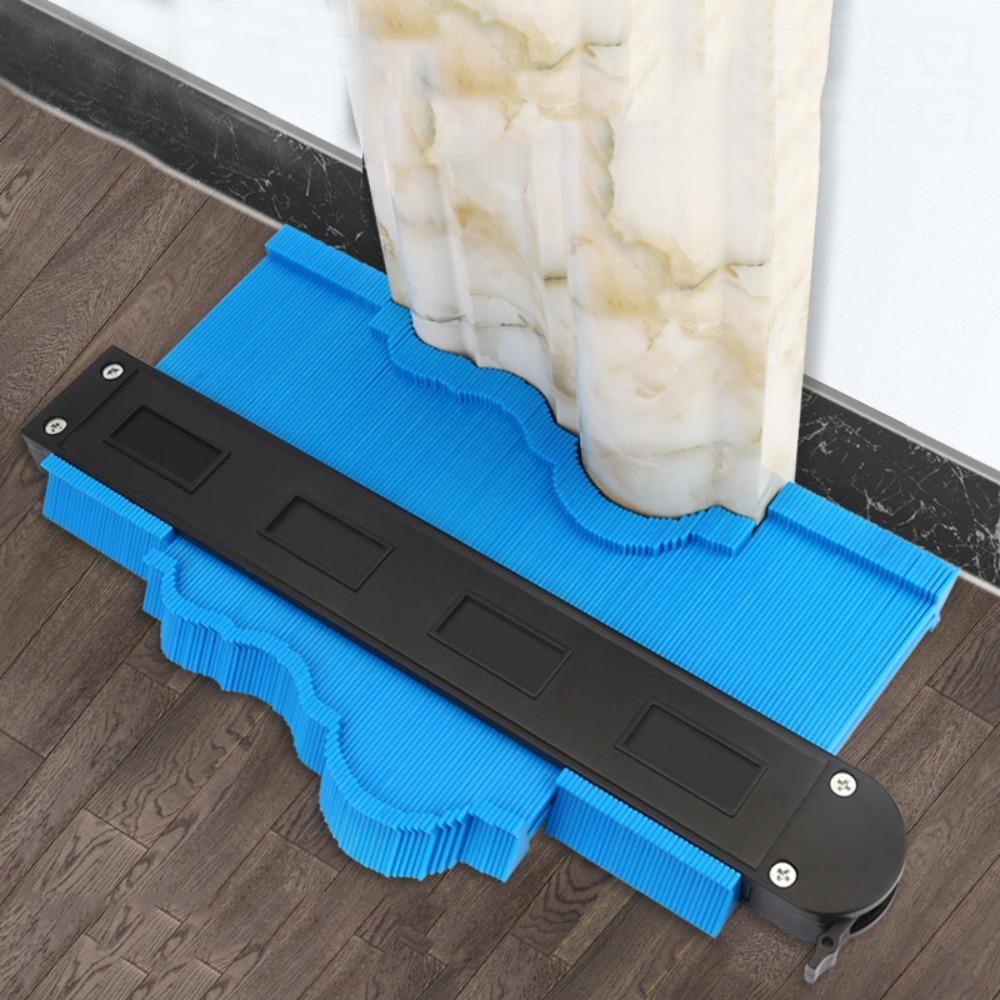 Zinc Zinc Alloy Edge Duplicator Plastic Contour Profile Gauge Profile Measuring Angle Ruler For Wood Working