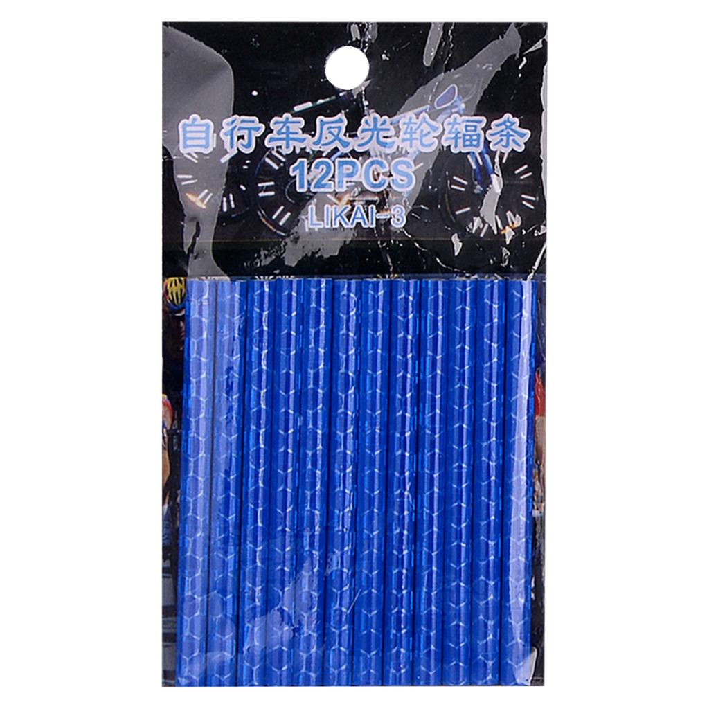 12 шт., велосипедное колесо, спицы, отражатель, светоотражающее крепление, зажим для трубки, велосипедные полоски