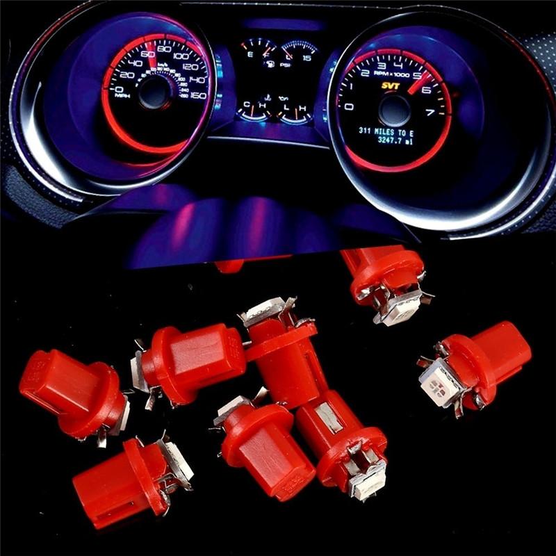 10PCS T5 Led Car Bulbs