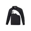 Train Big Cat Lined Woven Fz Jacket With Stand-Up Collar and Sport Logo Men Outerwear Black 522997-01