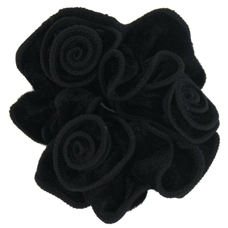 Hedband Rose Flower Exquisite Velvet Hair Scrunchie Elastic Bobbles Hairband Pretty