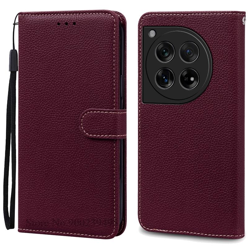 Чехол 12/12R для Oneplus 12 Чехол Книжка из кожи с кошельком для Oneplus 12R Чехол-книжка для One Plus 12 R 12R Телефонные чехлы