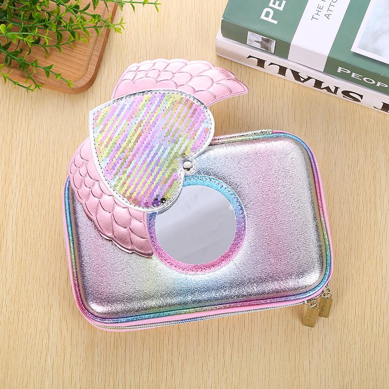 Многофункциональный пенал Lezhiyuan Sequin для учеников начальной школы, пенал EVA в стиле Smiggle