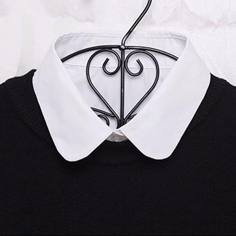 JK Uniform Accessories Detachable Collar Lapel False Blouse Top Fake Collar Blouse Shirt False Tie