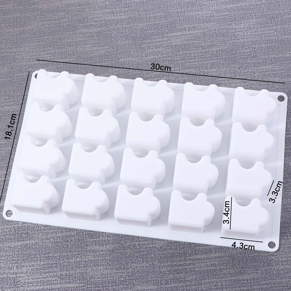 3D форма для выпечки 20 отверстий форма для торта шоколадный пазл форма для мусса выпечка
