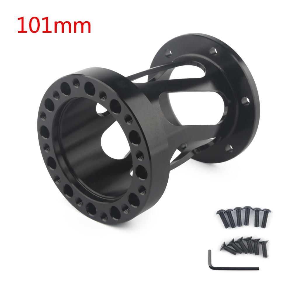 New hollow out Universal Steering Wheel Hub Spacer 51/76/101 mm Steering Wheel Hub Boss Kit Adapter Spacer Black