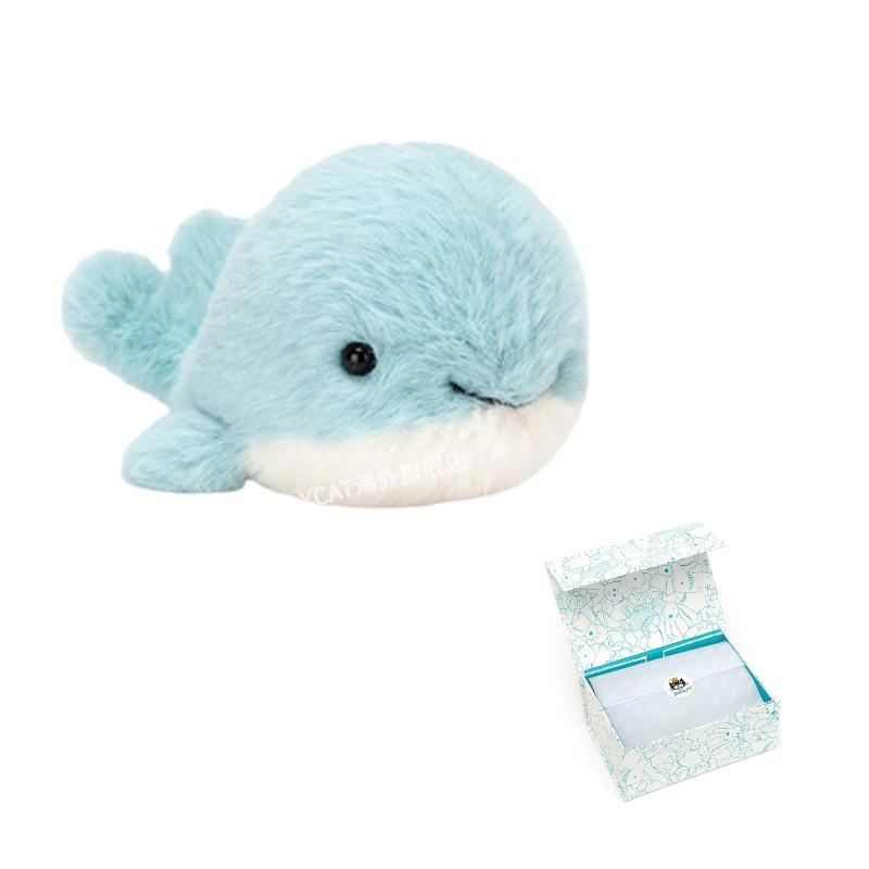 JELLYCAT Серия 'Океан' Животное Кит Милый Синий Кукла Плюшевая Кукла Высота 10 см