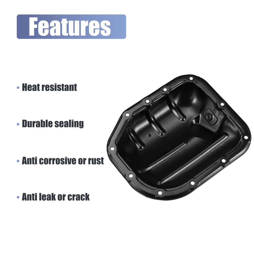 X Autohaux Car Engine Oil Pan No.1210221010 for Scion xA 2004-2006 for Scion xB 2004-2006 for Toyota Prius 2001-2009