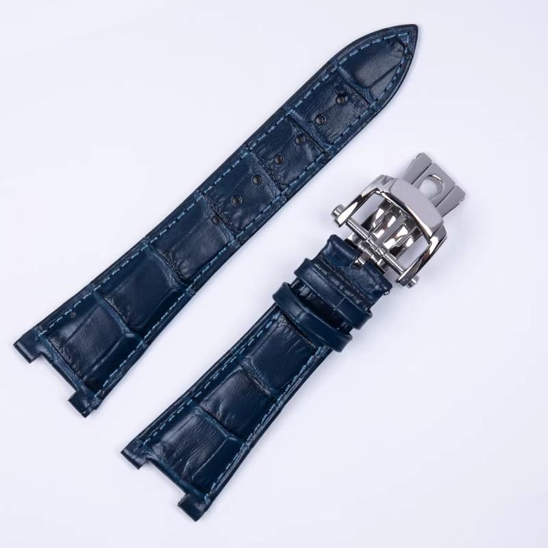 Ремешки для часов Patek Philippe Nautilus Серии 5711 5712 5980 Натуральная Кожа Коровья Водонепроницаемый Ремешок для Часов 25 мм