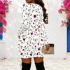 Women Plus Size Long Sleeve Crisscross Front Slim Hip Hugging Bodycon Pencil Midi Dress
