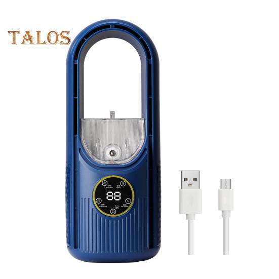 Безлопастной настольный вентилятор с 6 скоростными режимами, мощный воздушный поток, компактный дизайн, портативный перезаряжаемый, тихий охлаждающий вентилятор-распылитель