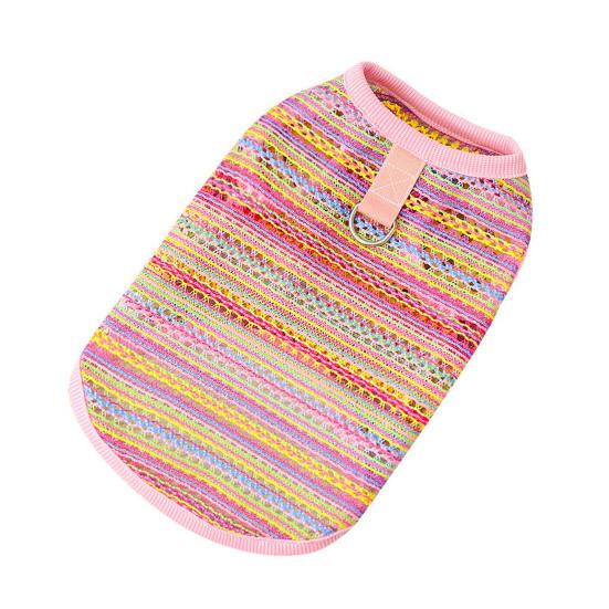 Футболки для собак, летняя безрукавка для домашних животных, дышащая, полая, охлаждающая одежда, одежда для домашних животных для маленьких собак и кошек