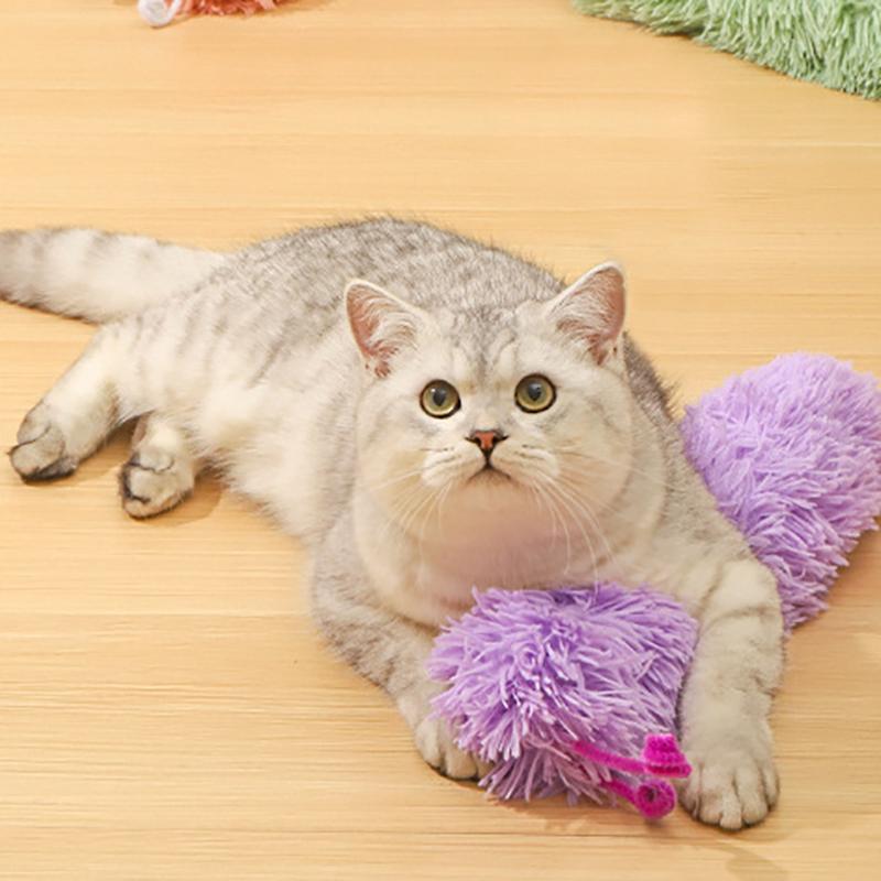 Игрушки для кошек с кошачьей мятой, устойчивые к укусам, игрушки для котят, царапающие интерактивные игрушки для жевания домашних животных, забавные игрушки-червячки для кошек, плюшевые игрушки для домашних животных, товары для животных