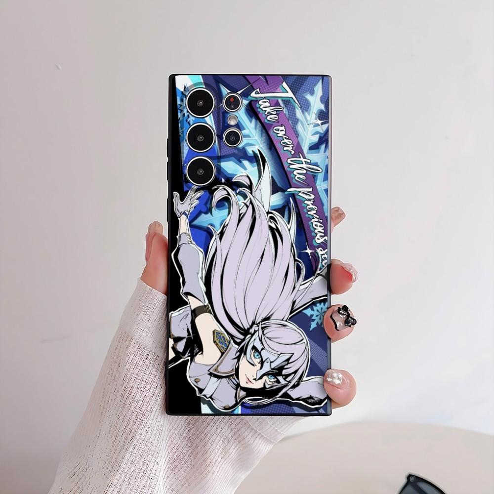 Чехол для телефона P-Persona 5 Аниме для Samsung Galaxy S25 S24 S22 S23 Ultra S21 S20 Plus 5G Матовый Нескользящий Полное Покрытие Мягкий Чехол