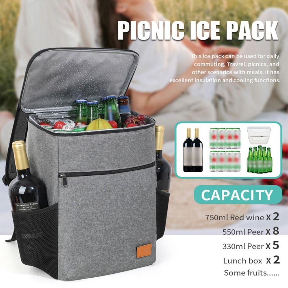 Leak-proof Outdoor Thermal Bag Portable Travel Insulated Bags Outdoor Picnic Backpack Camping