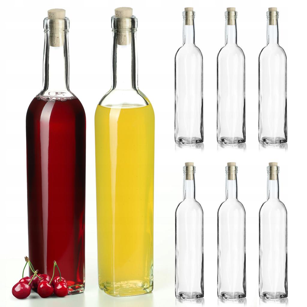 KADAX Butelka 500ml Na Nalewki Z Korkiem Fi19