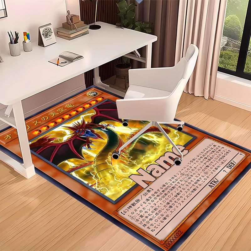 Custom personalization Yu-Gi-Oh! Duel Monsters Print Area Rug - Soft, Washable Non-Slip Indoor Mat,Living Room,Home&Office Decorative Rug