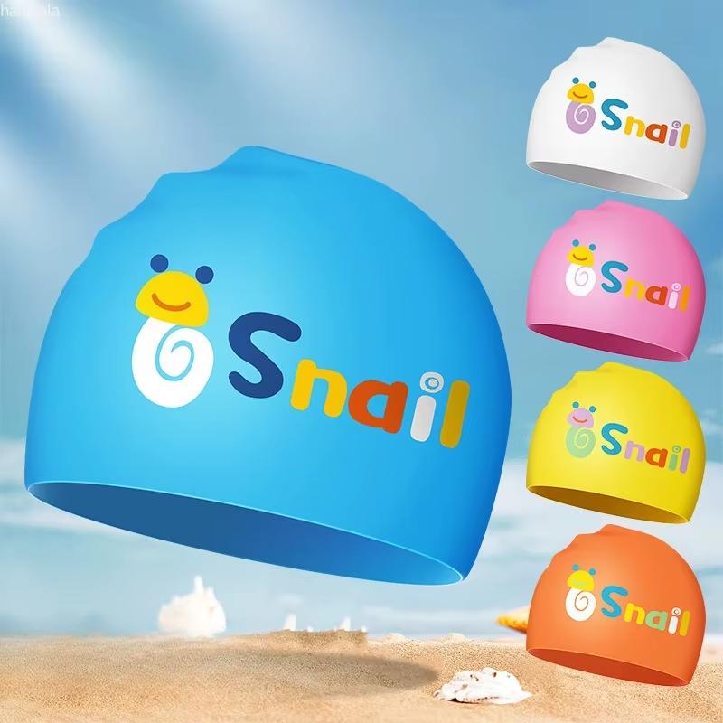 Детские шапочки для плавания Мультяшная шапочка для плавания для мальчиков и девочек Взрослые шапочки для плавания с принтом медведя для женщин Шапочка для плавания Аксессуары для плавания