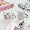 Новый Phantom Epoxy Love подходит для чехла наушников AirPods Pro 1 универсальный Apple 1-го поколения мягкий чехол кулон в форме сердца