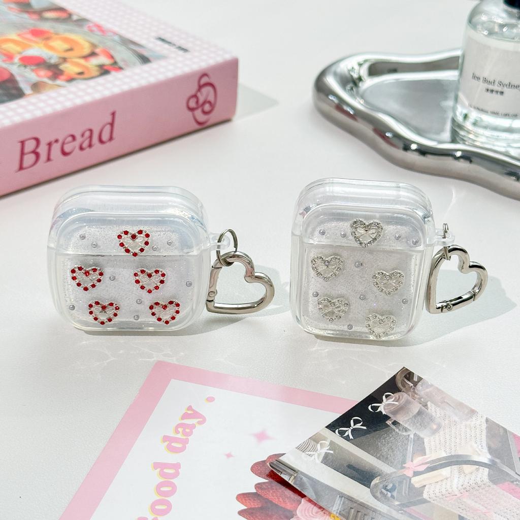 Новый Phantom Epoxy Love подходит для чехла наушников AirPods Pro 1 универсальный Apple 1-го поколения мягкий чехол кулон в форме сердца