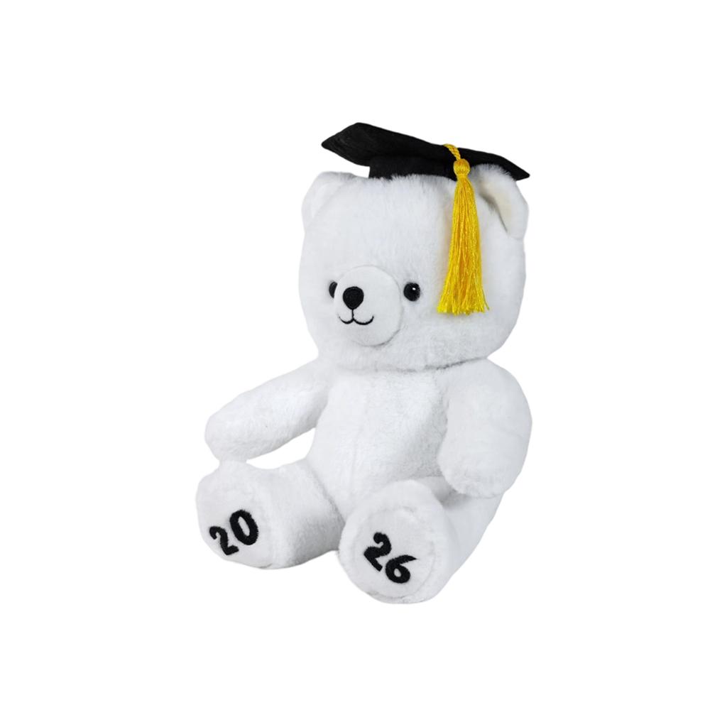 2026 Graduation Plush Toy Soft Stuffed Animal with Graduation Cap and Gown High School College Graduate Gift Keepsake Collectible
