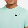 Nike Футболка Court Dri-FIT Victory Solid Logo с коротким рукавом, детские топы, цвет бирюзовый CV7565-379