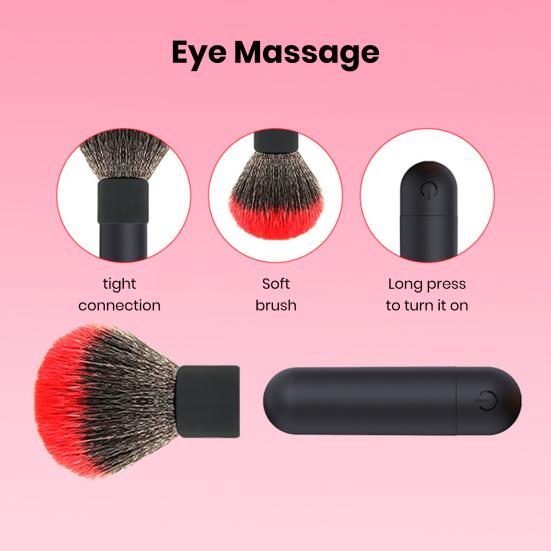 Электрический массажер для глаз, перезаряжаемый через USB, 10 режимов, регулируемый, компактный размер, портативный водонепроницаемый вибрирующий инструмент для массажа глаз