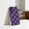 Крутой чехол для телефона с узором P-Фиолетовый P-Клетка для Samsung S25,S24,S21,S22,S23,S30,Ultra,S20,Plus,Fe,Lite Черный корпус