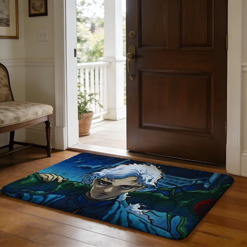 AAngel's Egg Anime Floor Mat Soft Flannel Absorbent Mat Non-Slip Rug Home Bedroom Bathroom
