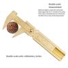 1PC 0-80 Double Scale Brass Caliper, Pointed Mouth Model, Wenwan Vernier Caliper, Mini Brass Caliper