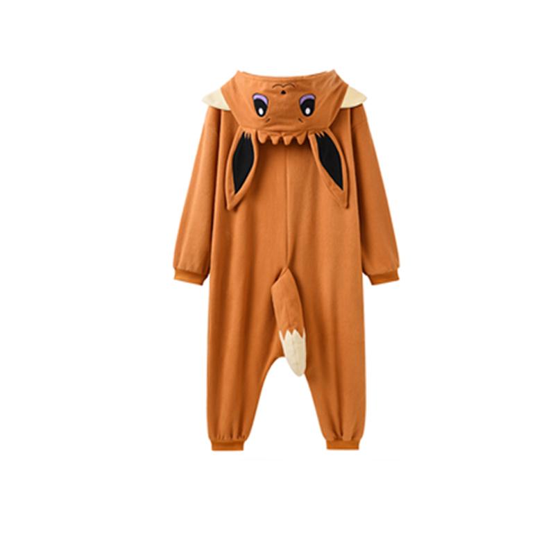 Eevee Onesie для детей, цельная пижама, детский костюм кигуруми на Хэллоуин, подарок на вечеринку