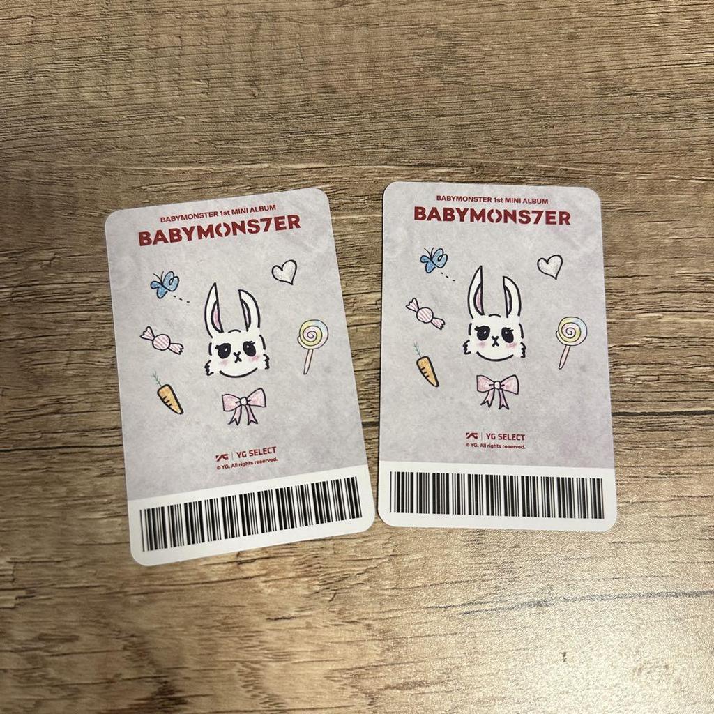 [Б/У] Babymonster yg бонус за покупку по выбору торговая карточка Asa Аса