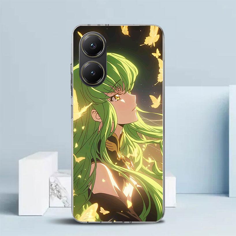 Чехол для телефона с аниме Code Geass для Xiaomi Poco F7 Ultra X5 X6 X7 Pro M7 Redmi 15C 15 13C 13 12C 12 10C 10 10A 9 9C 9A 9T Покрытие Poco