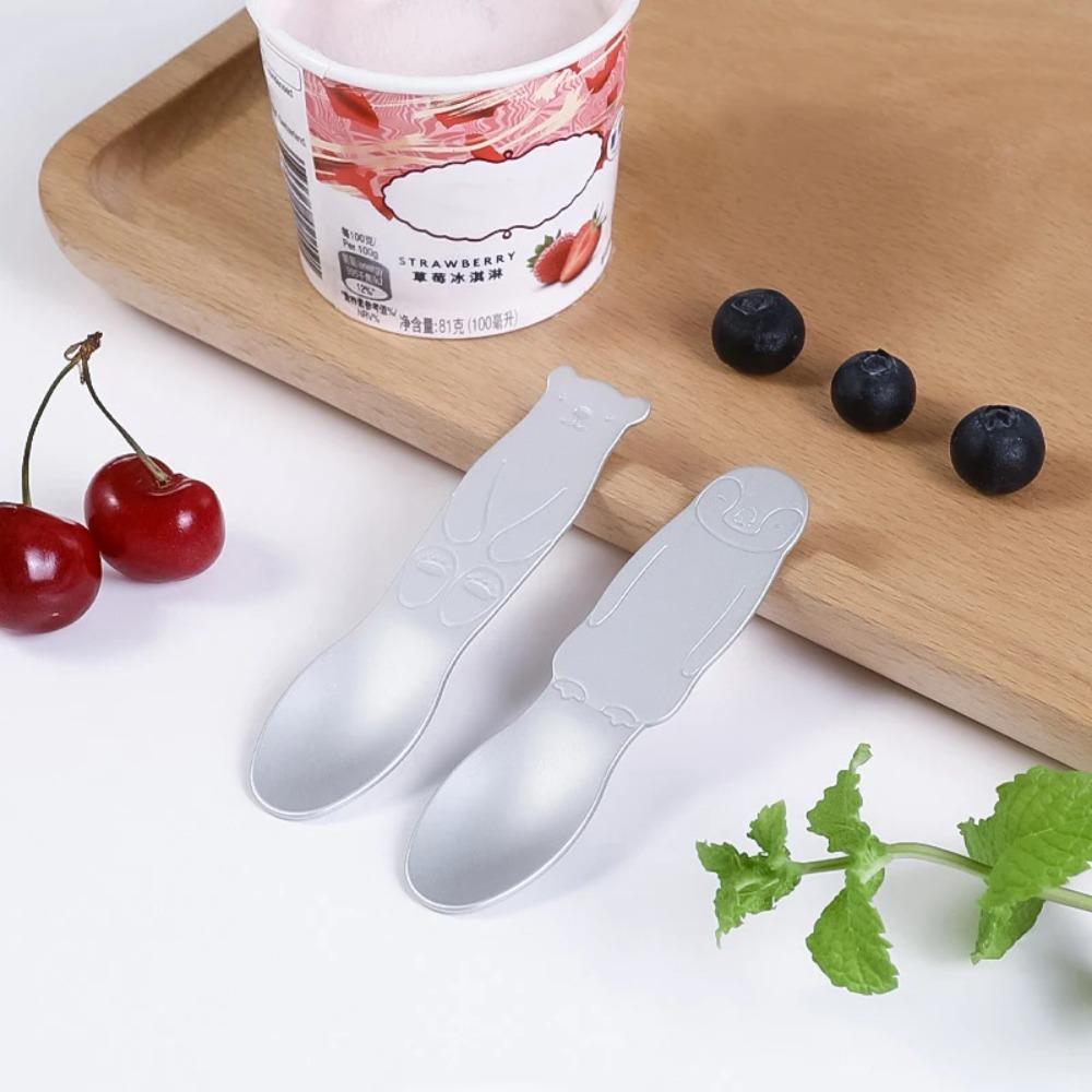 Japan Dessert Spoon Aluminum Coffee Spoon Household Ice Cream Spoon  Kids