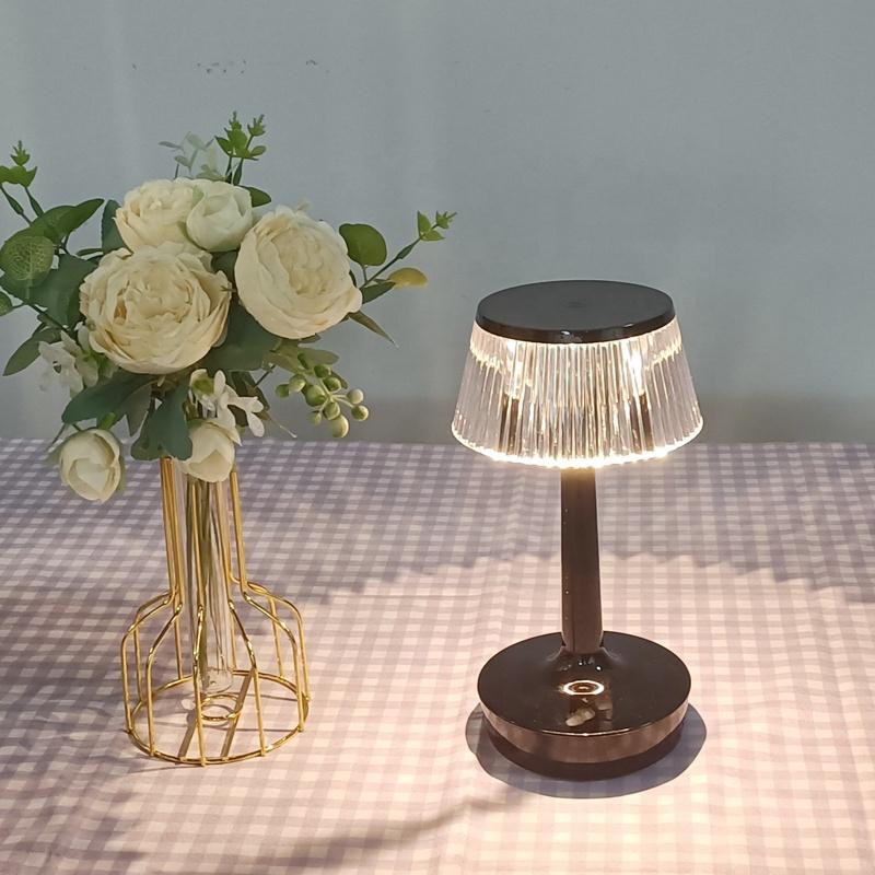 Хрустальная настольная лампа, креативный грибной прикроватный ночник для спальни, сенсорный атмосферный светильник для спальни, прикроватный подарок, светодиодный ночник