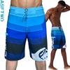 Мужские быстросохнущие пляжные шорты для серфинга - лето 2024 г., повседневные, свободный крой, спортивные брюки большого размера