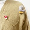 Snowman Elk Christmas Brooch Santa Claus Clothes Badge Pins Fashion Plush Chain Brooch  Xmas Gifts