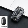 Carbon Fiber Car Flip Key Case Cover Shell Fob For Toyota Hilux Yaris RAV4 Corolla Avensis Aygo Verso Scion TC Auris Accessories ER5