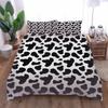 3D Black And White Creative Microfiber Duvet Cover, Double Bed, 1 Zip Duvet Cover And 2 Pillowcases Fashion,Bedding Set