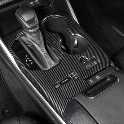 Для Toyota Highlander Hybrid 2022, стиль из углеродного волокна, панель переключения передач, накладка, наклейки для салона автомобиля, аксессуары