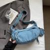 Джинсовая сумка женская большая вместительная сумка на плечо легкая сумка кроссбоди