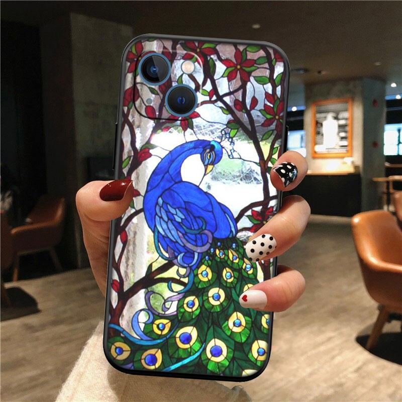 IK53 Peacock feather Shell Phone Case for Samsung Galaxy Note 10 20 S23 S24 S25 Ultra FE Plus Edge Lite A02S A35 A07 A17