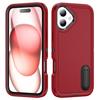 Чехол для iPhone 16 Plus с подставкой, чехол-бампер, PC+Силикон+EVA, дизайн 3-в-1