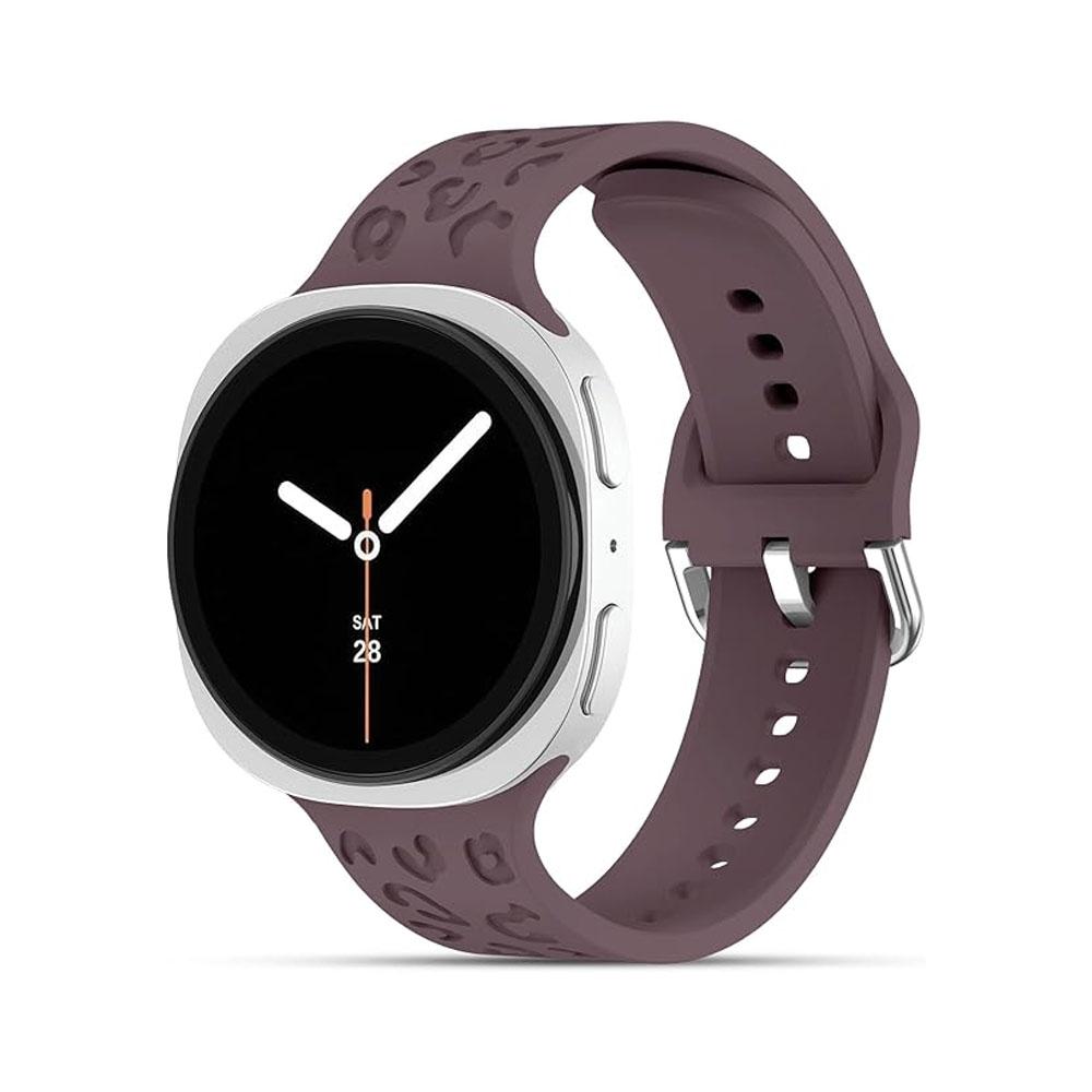 Ремешок для Samsung Galaxy watch 8/8 classic 46мм 44мм 40мм Гравированные леопардовые браслеты на запястье Correa pulseras Galaxy watch 8 Ремешок
