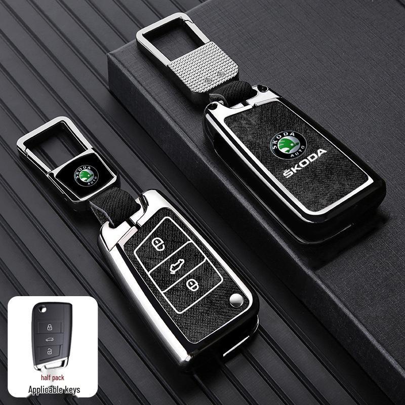 Чехол для ключа Skoda для моделей Octavia, Superb, Kamiq, Scala, Karoq, Yeti
