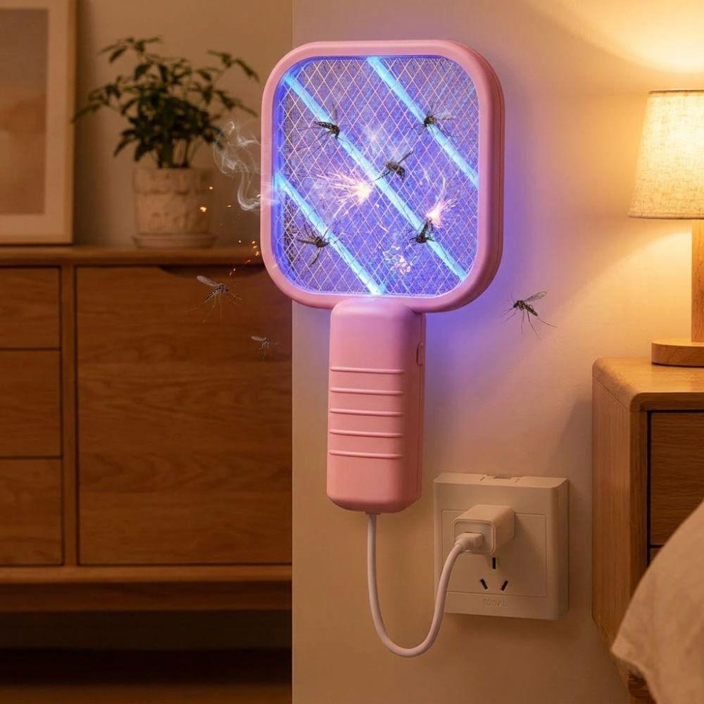 UV Light Mini Mosquito Trap 5 Layer Security Net Mosquito Killer Lamp USB Mosquito Swatter Outdoor