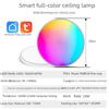 Умный потолочный светильник RGB с диммированием и регулировкой цветовой температуры - приложение Tuya и голосовое управление Bluetooth
