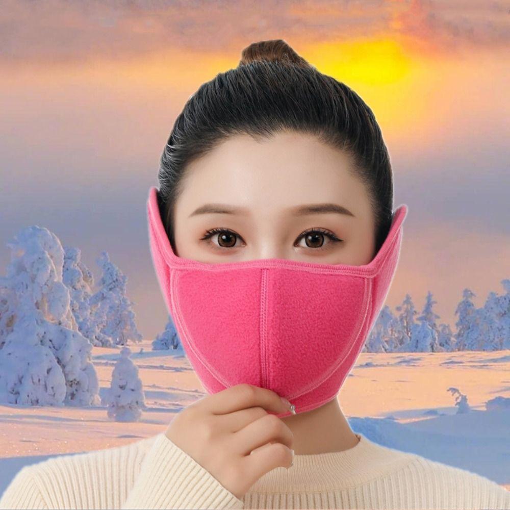 Сохраняющая тепло маска для катания Дышащая ветрозащитная маска Модная защита ушей Наушники Зима